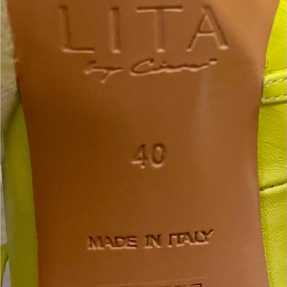 BN Lita By Ciara Strappy Heeled Sandal in Lime Size E40 - Picture 16 of 16